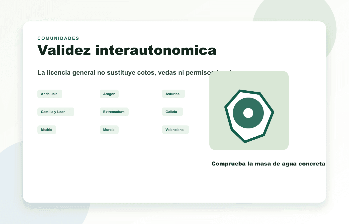 Mapa ilustrado de comunidades adheridas a la licencia interautonómica